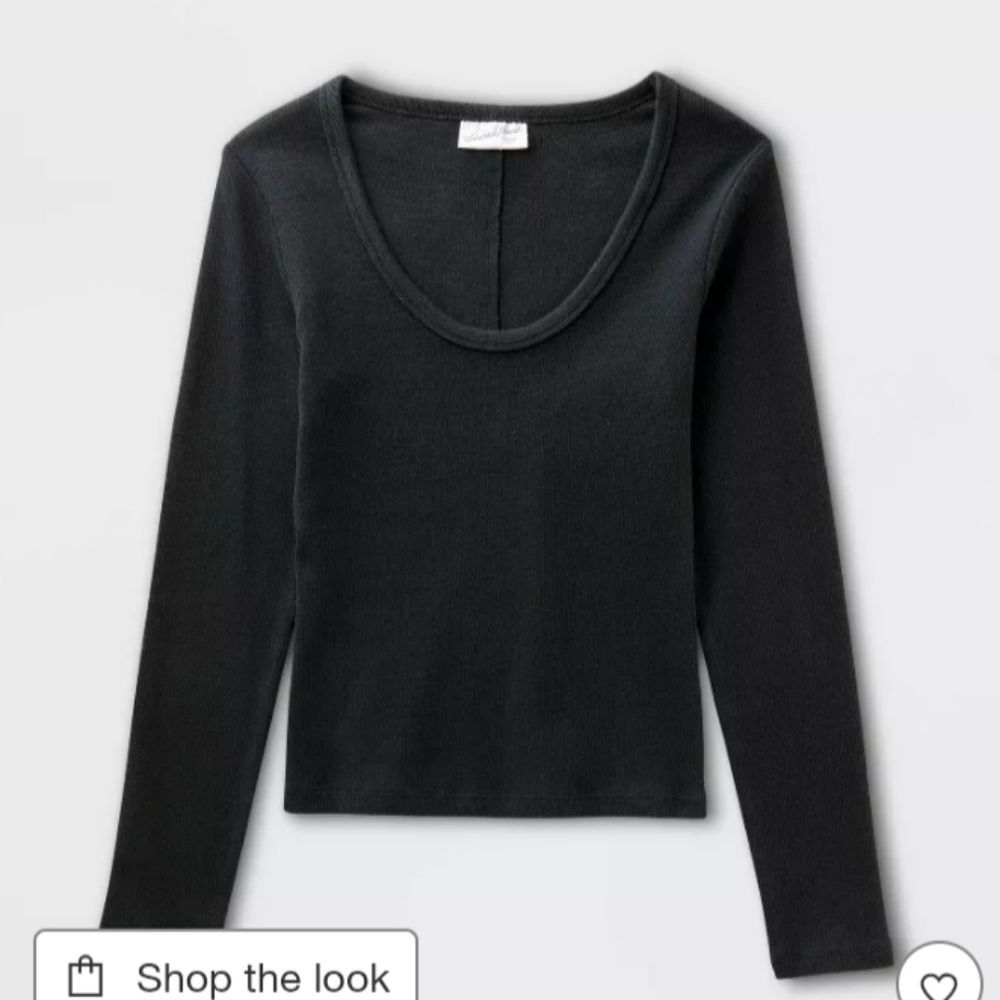 New Universal Threads Black Long Sleeve Top Ribbed M
